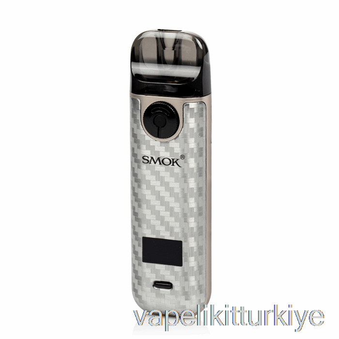 Vape Türkiye Smok Novo 4 25w Pod Kit Gümüş Karbon Fiber
